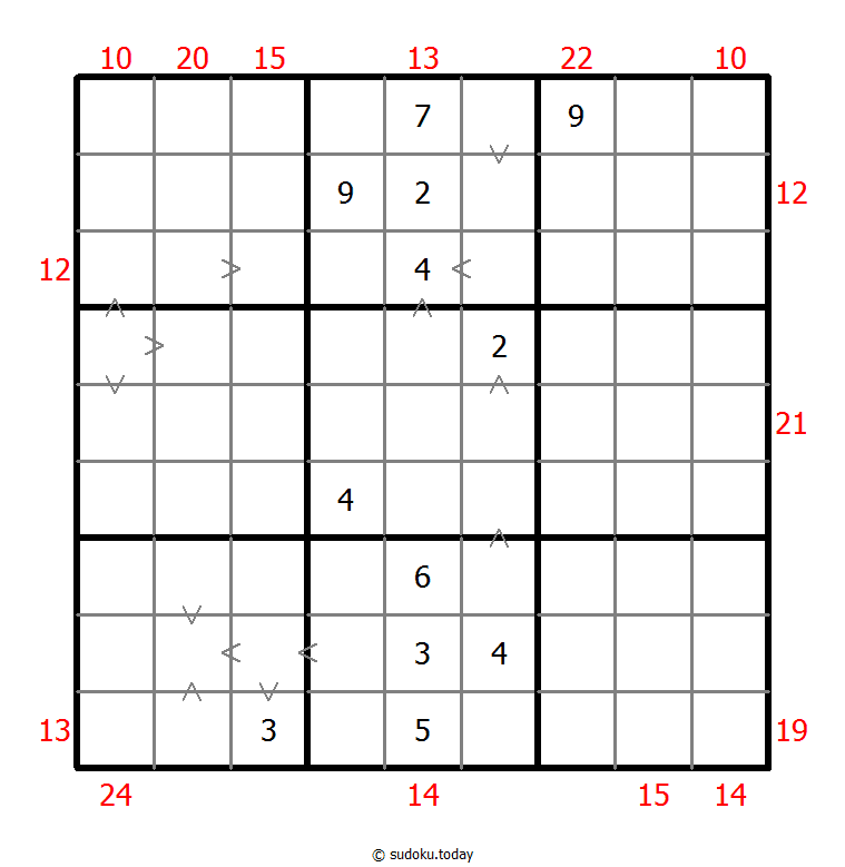 混合数独（数比+边框和） #22947