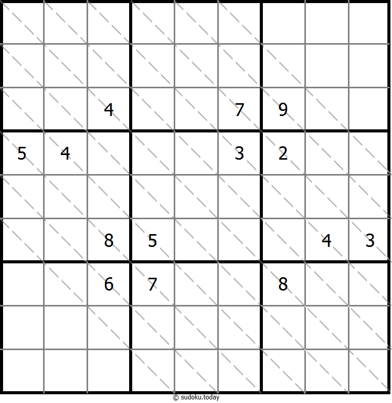多对角线数独 #13399