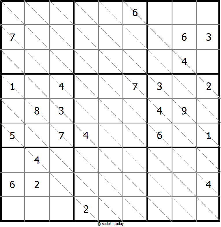 多对角线数独 #13406