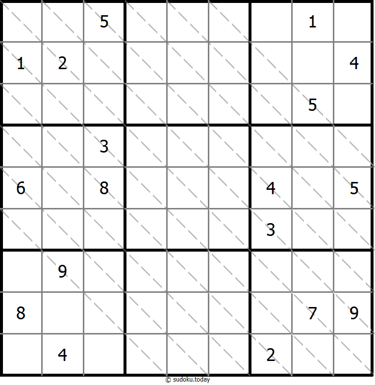 多对角线数独 #13419