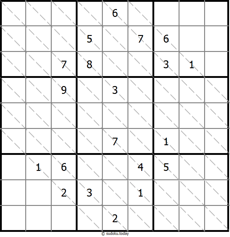 多对角线数独 #13420