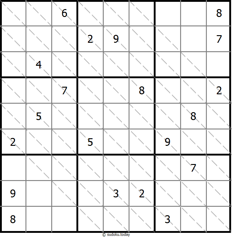 多对角线数独 #13430