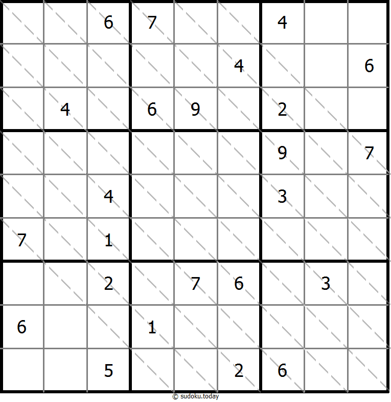 多对角线数独 #13439