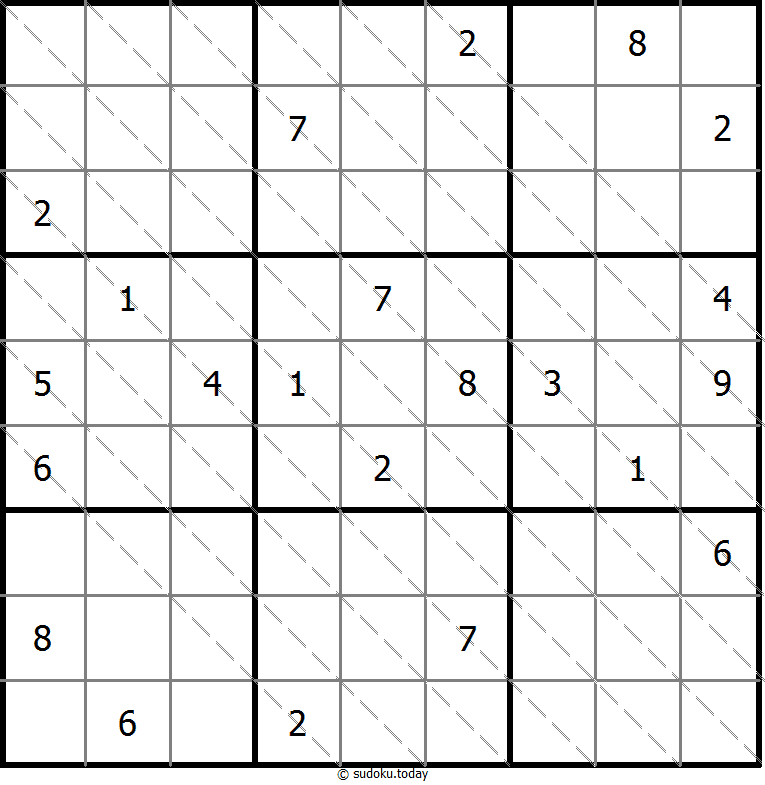 多对角线数独 #13445