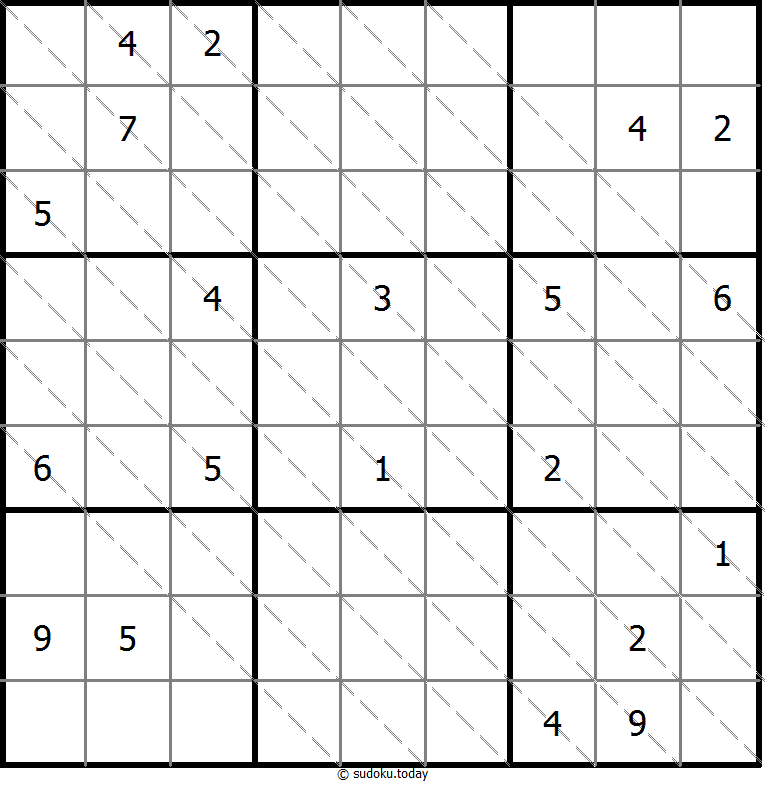 多对角线数独 #13446
