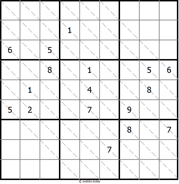多对角线数独 #13451