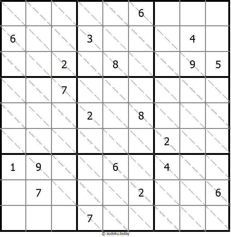 多对角线数独 #13459