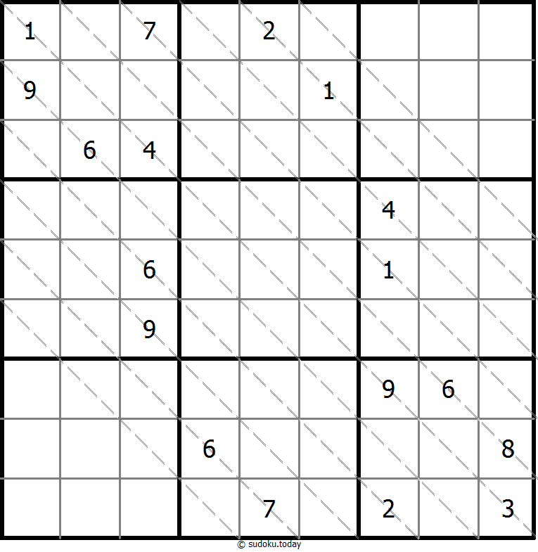 多对角线数独 #13464