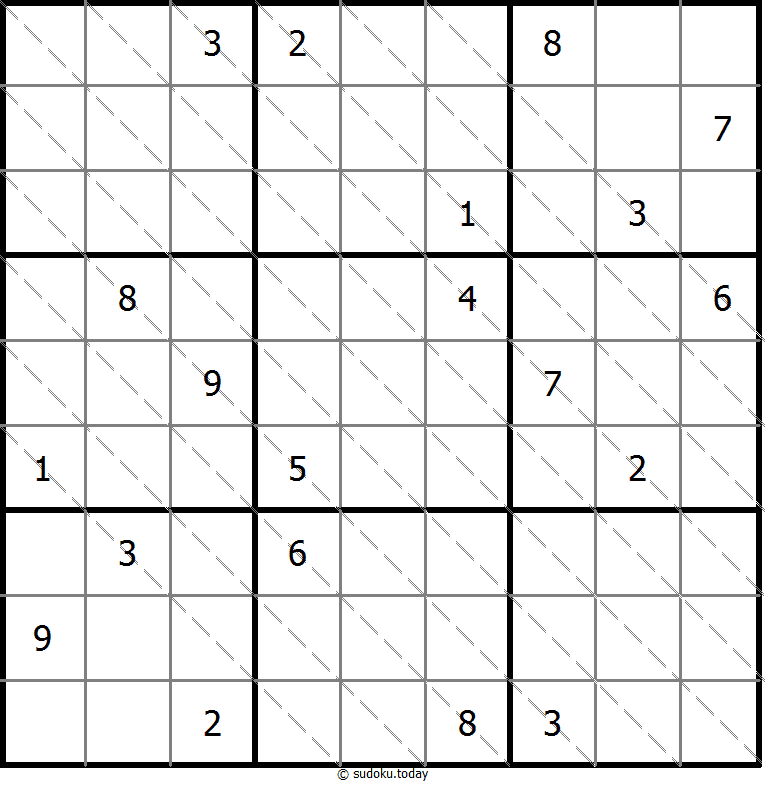 多对角线数独 #13469