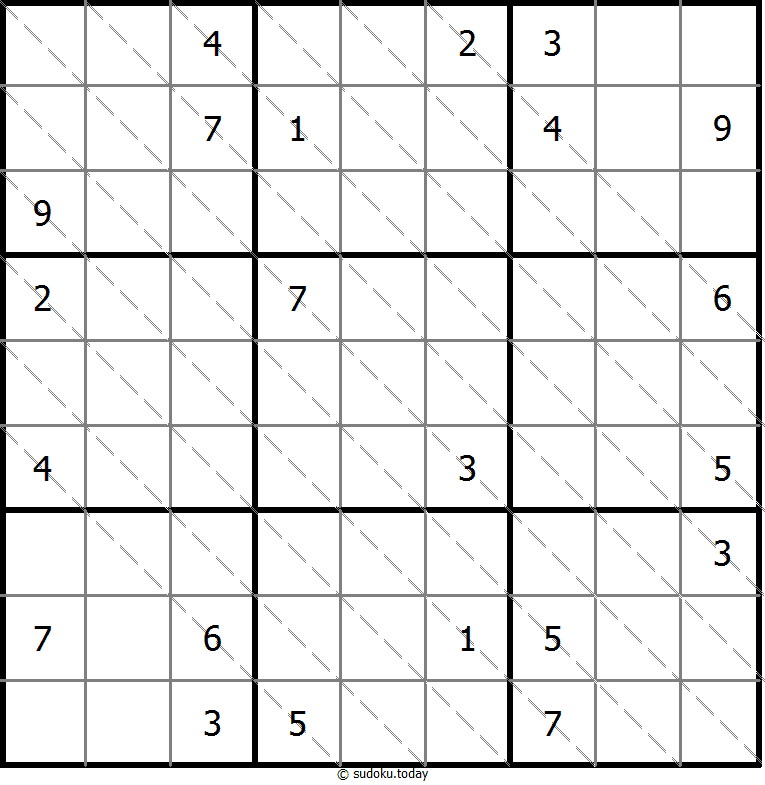 多对角线数独 #13478
