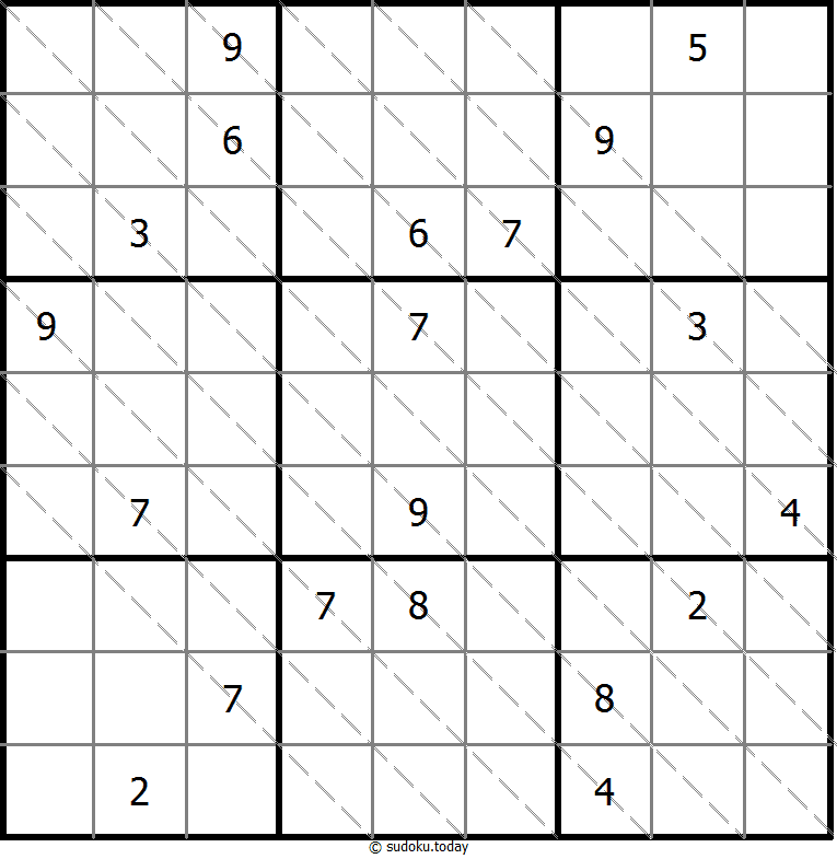 多对角线数独 #13519
