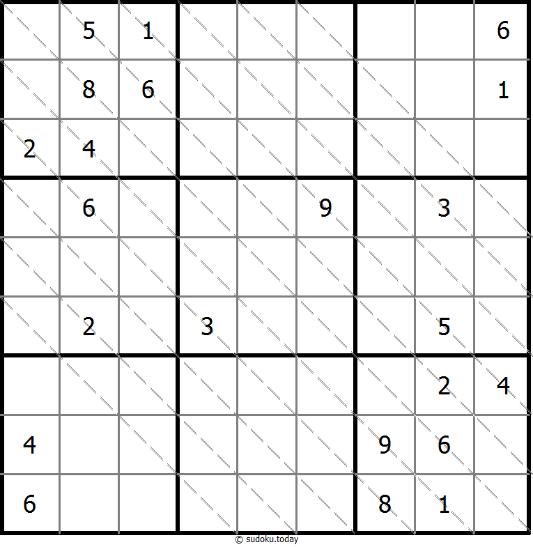 Multi Diagonal Sudoku 2025年11月01日