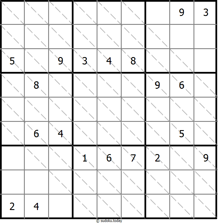 多对角线数独 #13532