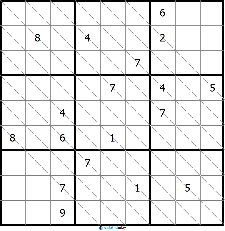 多对角线数独 #13533