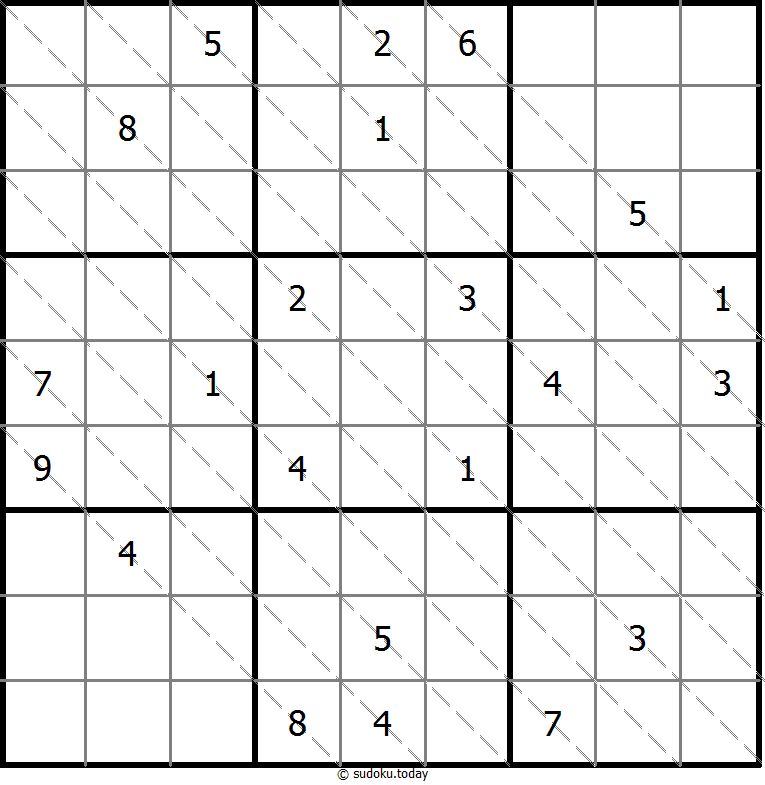 多对角线数独 #13541