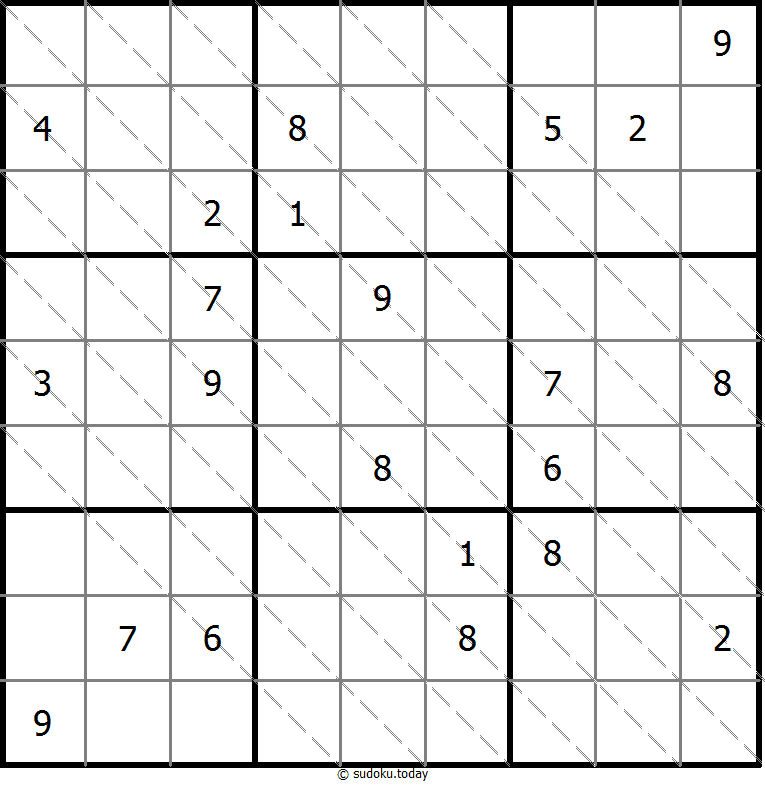 多对角线数独 #13544