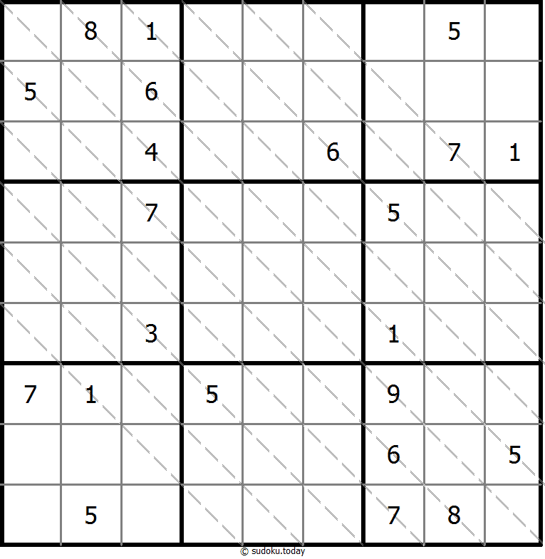 多对角线数独 #13548