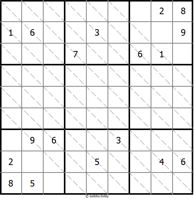 多对角线数独 #13558