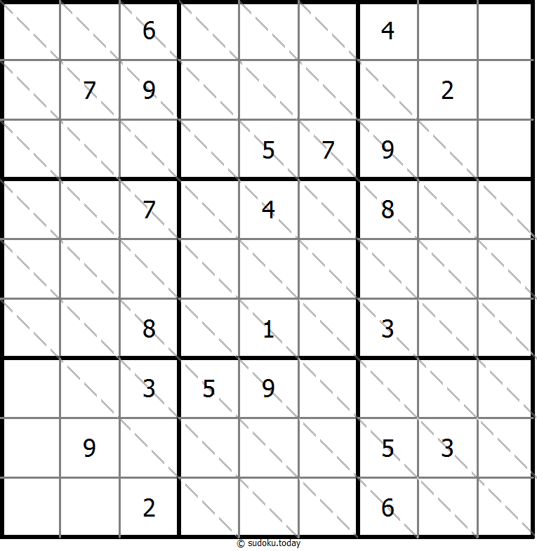 多对角线数独 #13561