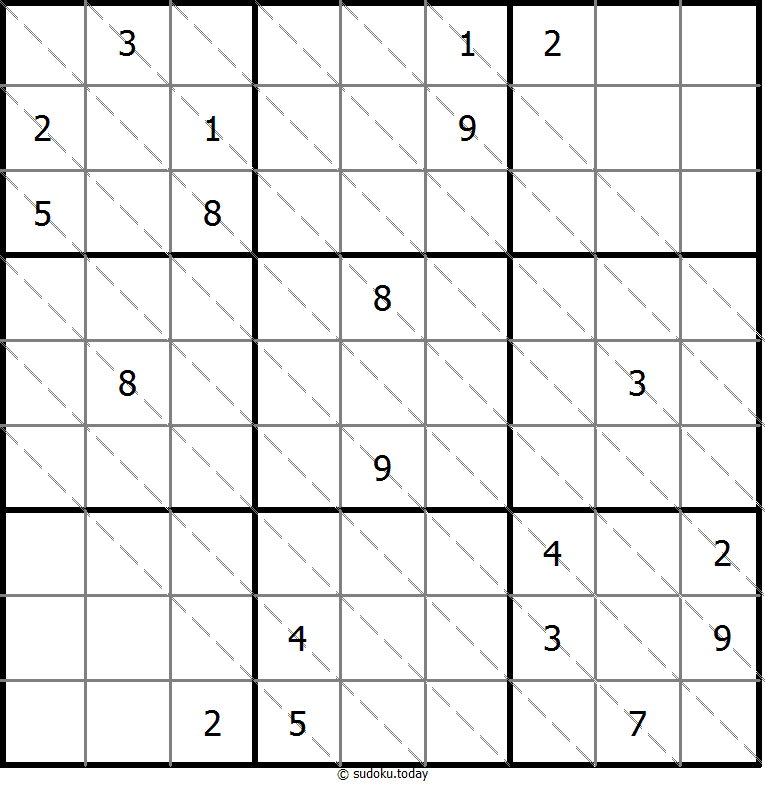 多对角线数独 #13577