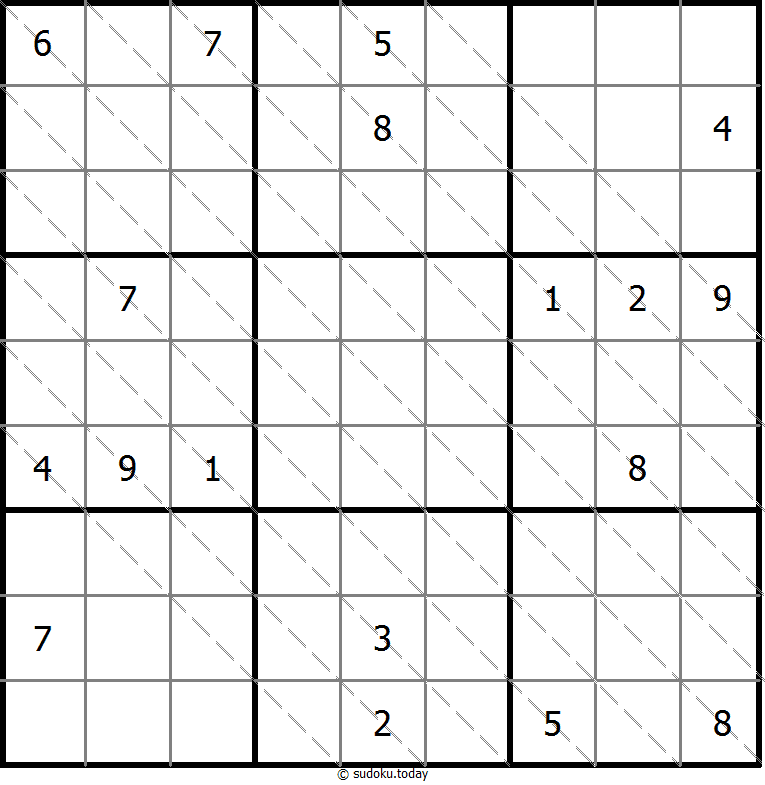 多对角线数独 #13578