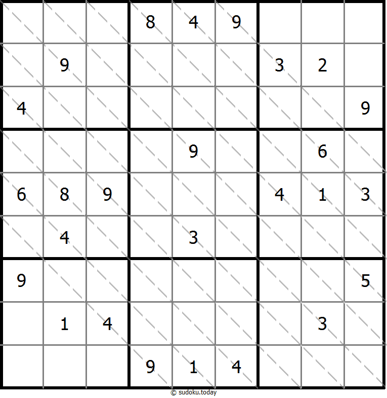 多对角线数独 #13582