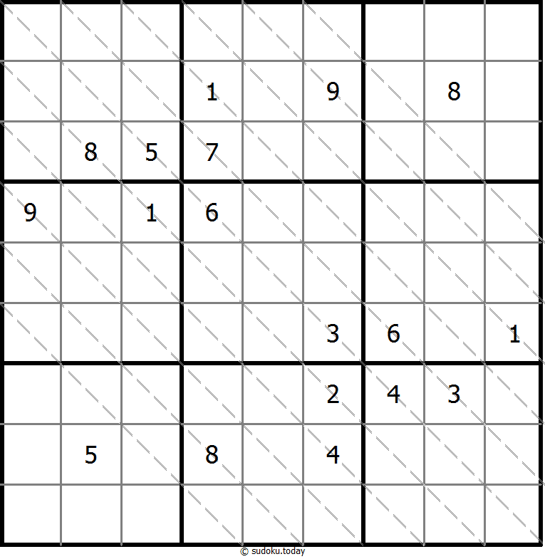 Multi Diagonal Sudoku 2025年11月18日