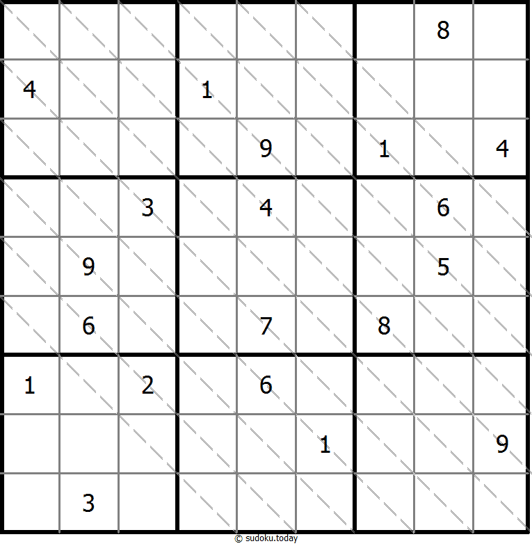 多对角线数独 #13585