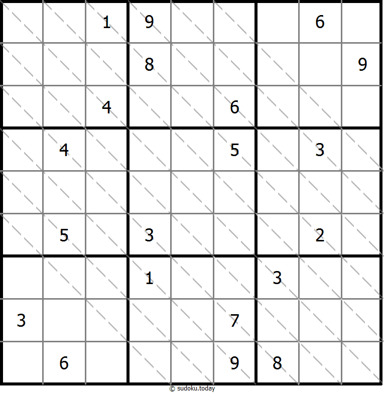 多对角线数独 #13589