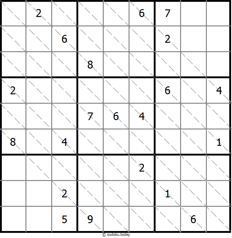 多对角线数独 #13593