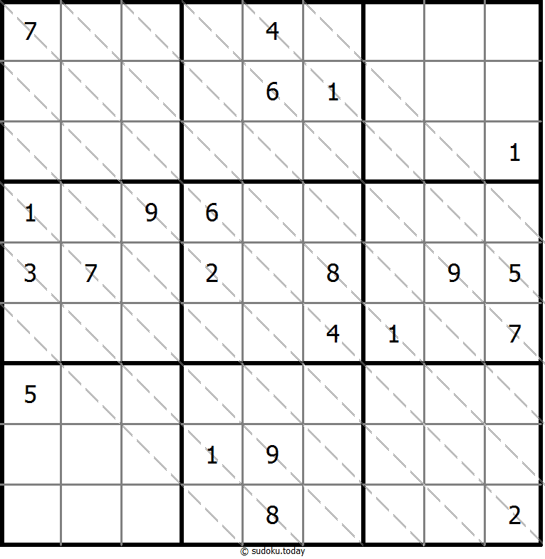 多对角线数独 #13596