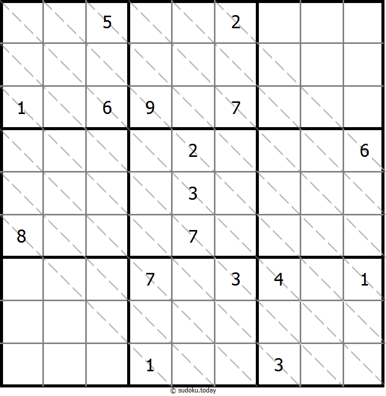 多对角线数独 #13601