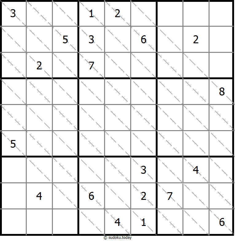 多对角线数独 #13606