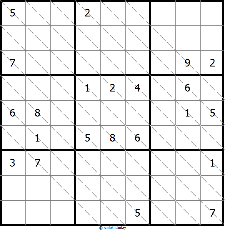 多对角线数独 #13610