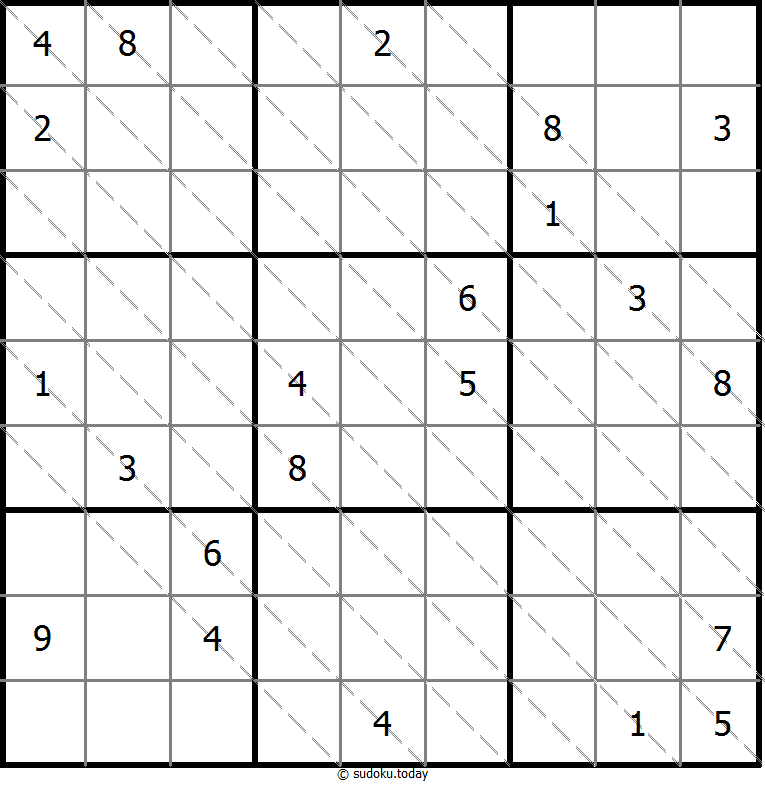 多对角线数独 #13625