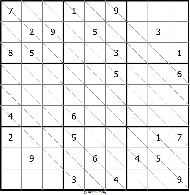 多对角线数独 #13626