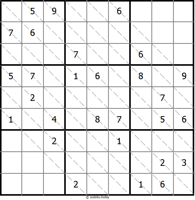 多对角线数独 #13628
