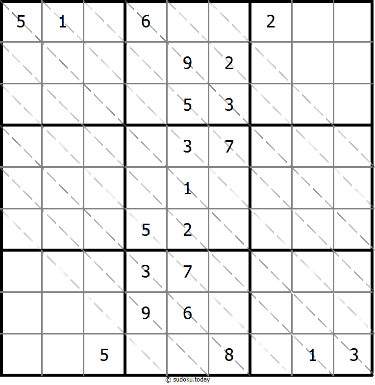 多对角线数独 #13632