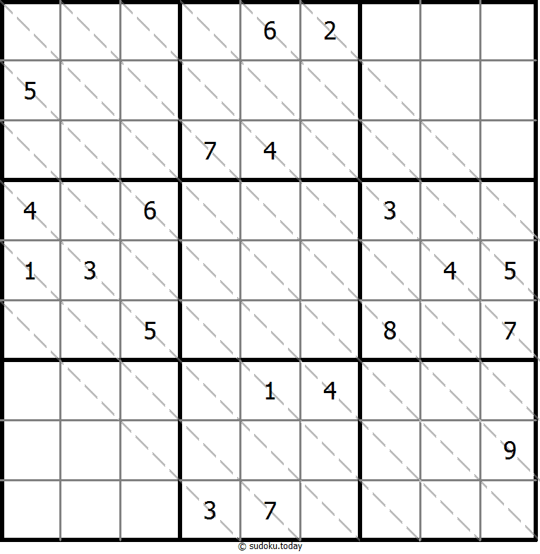 多对角线数独 #13646