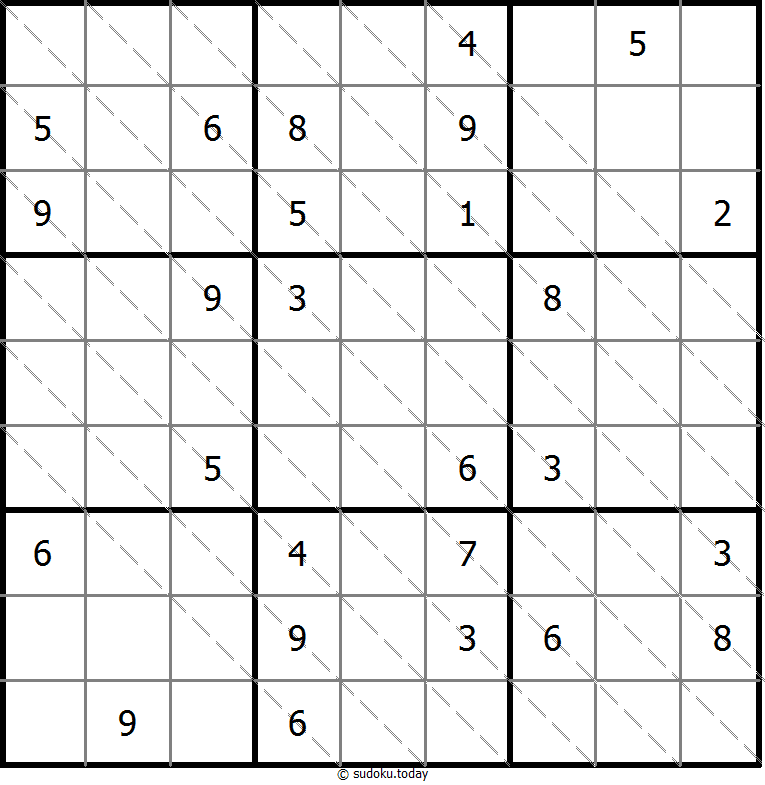 多对角线数独 #13649