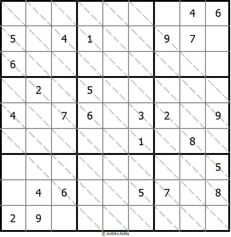 多对角线数独 #13658