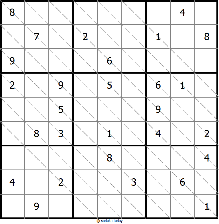 多对角线数独 #13660