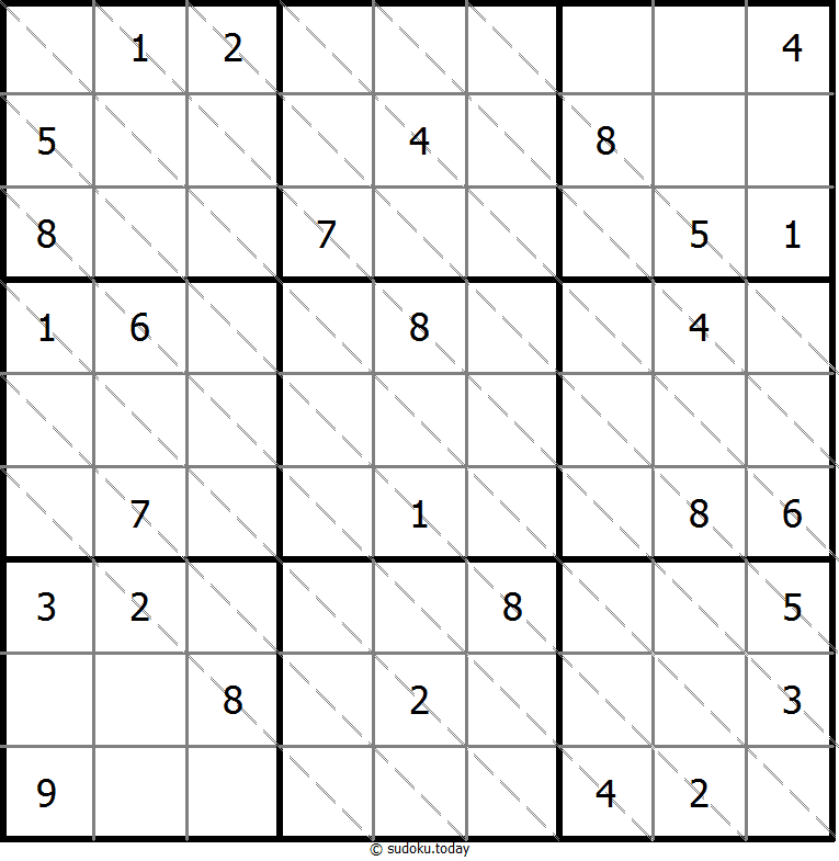 多对角线数独 #13663