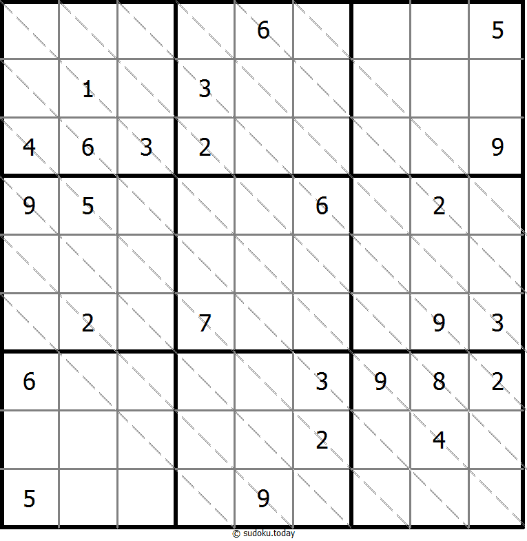 多对角线数独 #13665