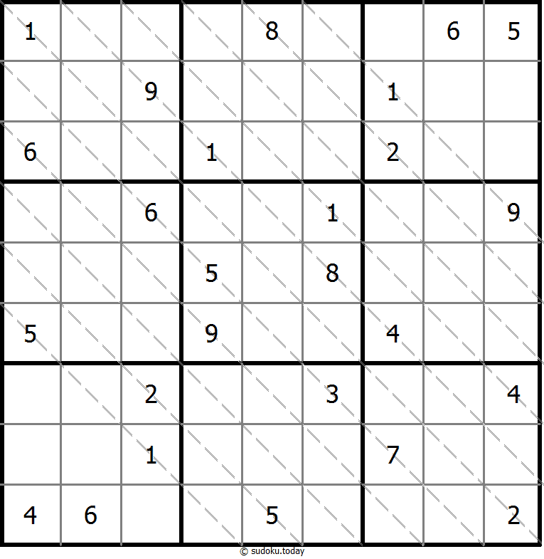 多对角线数独 #13703