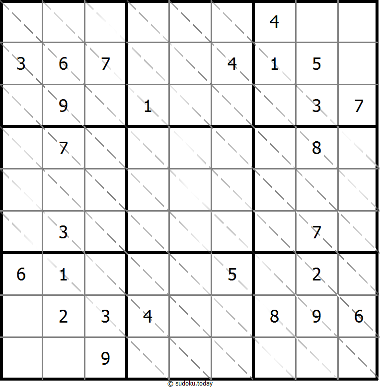 多对角线数独 #13705