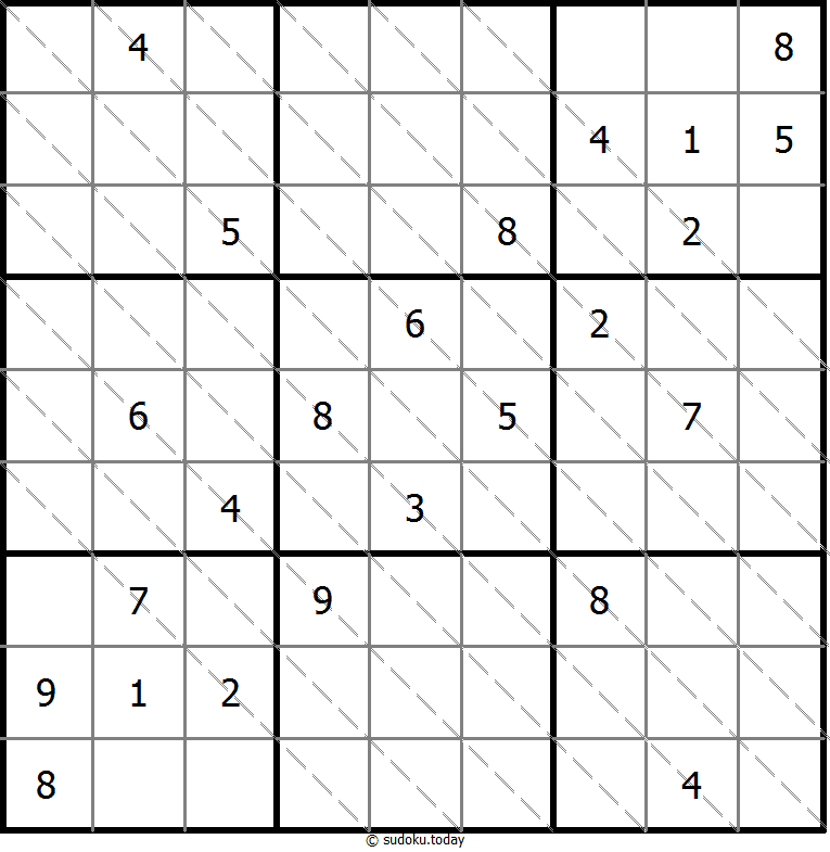多对角线数独 #13716