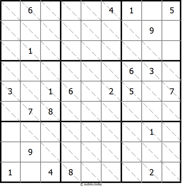 多对角线数独 #13718