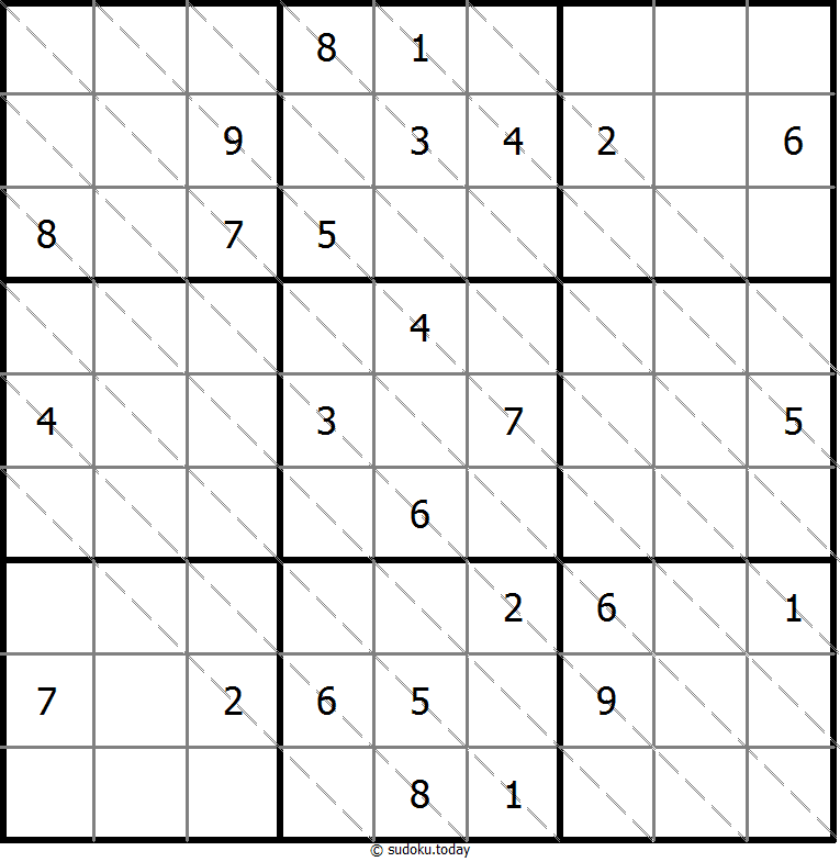 Multi Diagonal Sudoku 2025年11月09日