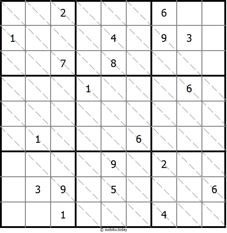 多对角线数独 #13725